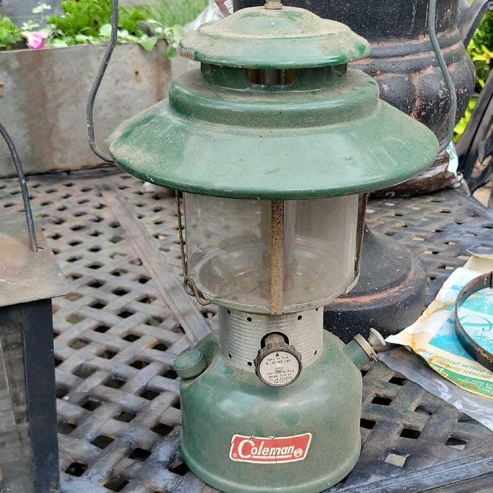 Coleman Green Vintage Lantern